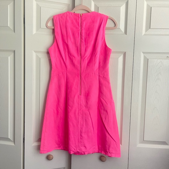 Julie Brown women's pink suede dress size 6 >>#021 - Picture 6 of 10